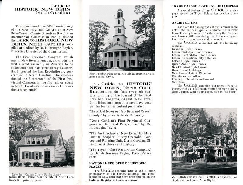 Guide to Historic New Bern, North Carolina