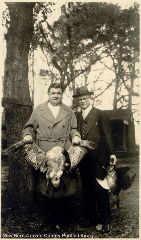 Babe Ruth and Frank Stevens at Camp Bryan 
