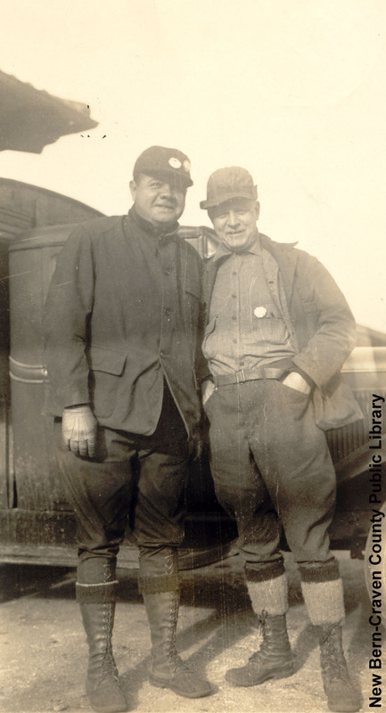 Babe Ruth and Frank Stevens