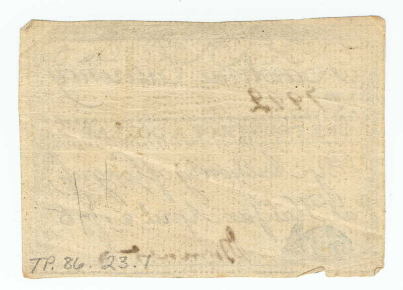 NC 1776 1/4 Dollar, reverse