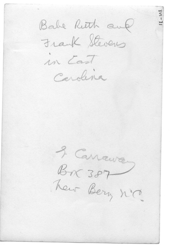 Babe Ruth and Frank Stevens at Camp Bryan 