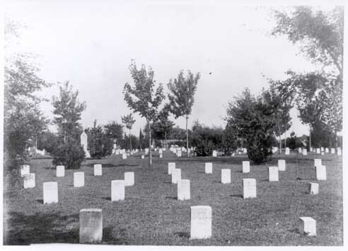Newberne National Cemetery, graves of soldiers of the 44th Massachusetts