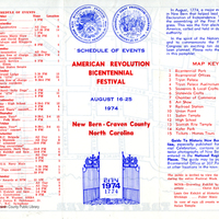 1974 Bicentennial Festival for the First Provincial Congress Program