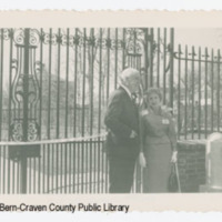 Tryon Palace Grand Opening, Mrs. Kellenberger with Gov. Hodges