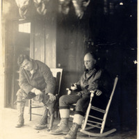Babe Ruth and Frank Stevens at Camp Bryan