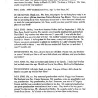 Between Two Rivers Oral Interview With Beatrice Sims Part A