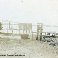 Long Wharf, James City in the distance