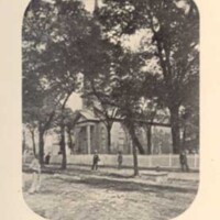 Christ Church before it was destroyed by the fire of 1871.