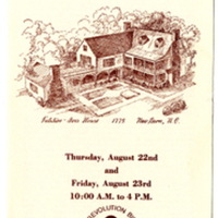 1974 New Bern Old Homes and Gardens Tour Bicentennial Program