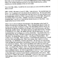 Between Two Rivers Oral Interview With Annie Gibbs